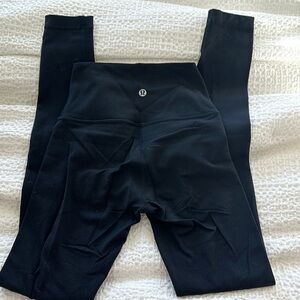 Lululemon luon wunder under length 28 size 2 mint condition in black